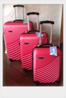 BELLCAFU Set de 3 valises de voyage à coque rigide trolley avec 4 roues